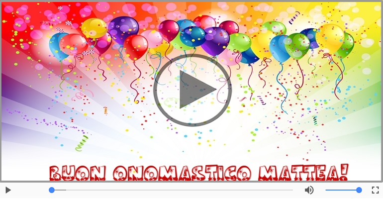 Auguri Mattea! Buon Onomastico!