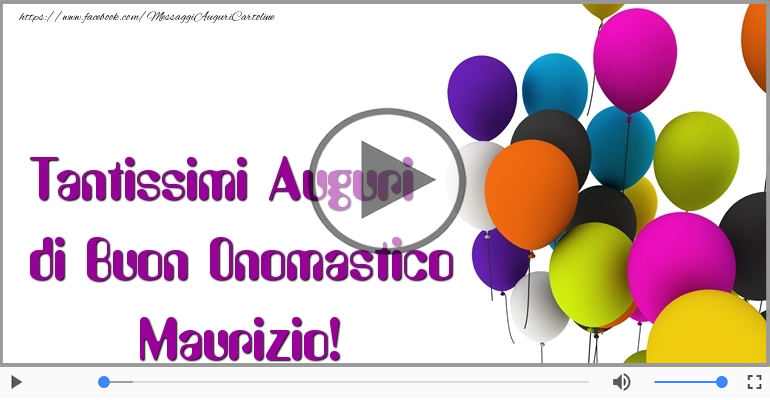 Auguri Maurizio! Buon Onomastico!