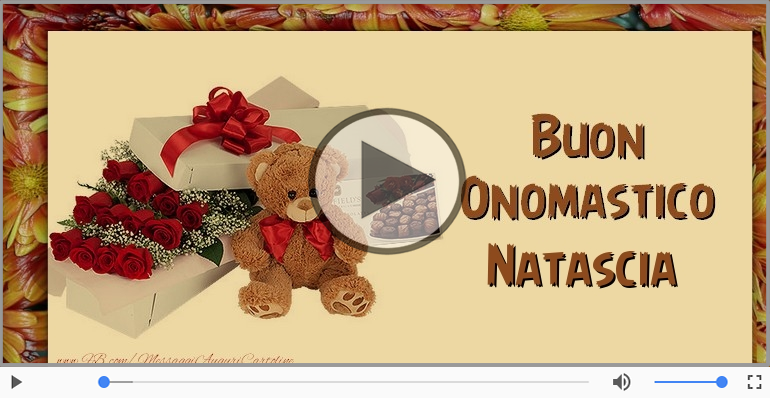 Tanti auguri di Buon Onomastico Natascia!