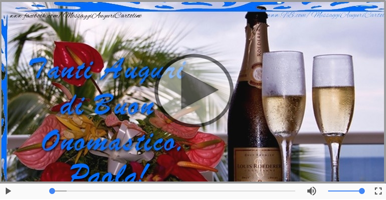 Tantissimi Auguri di Buon Onomastico Paola!