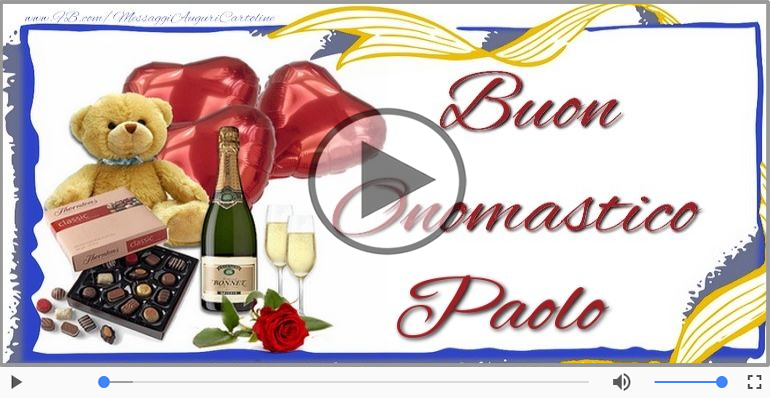 Auguri Paolo! Buon Onomastico!