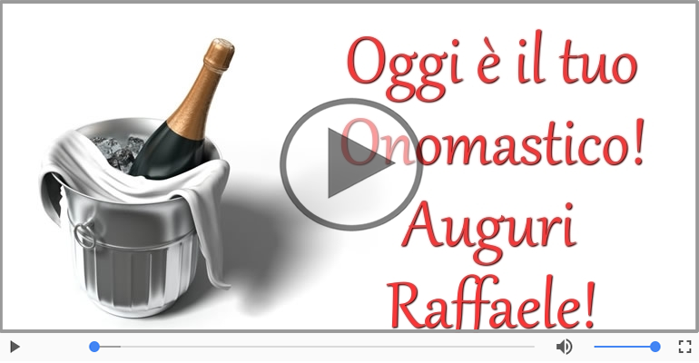 Buon onomastico, Raffaele!