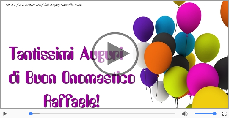 Tantissimi Auguri di Buon Onomastico Raffaele!