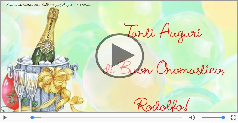 Auguri Rodolfo! Buon Onomastico!