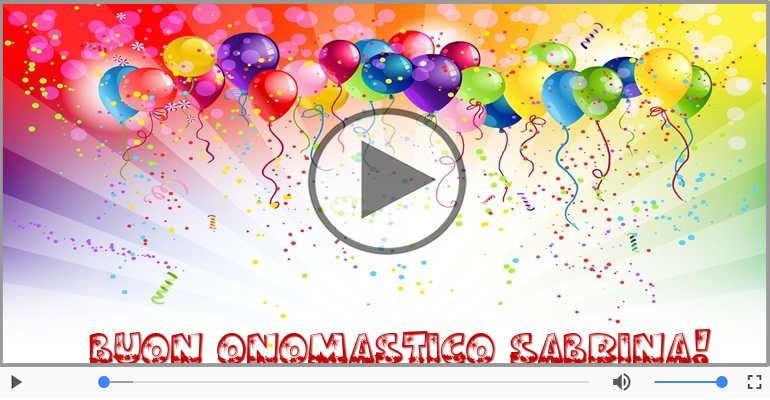 Tantissimi Auguri di Buon Onomastico Sabrina!
