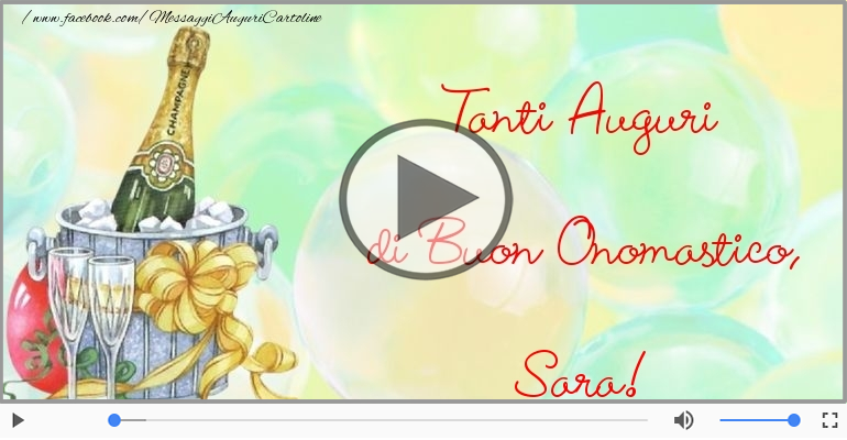 Auguri Sara! Buon Onomastico!