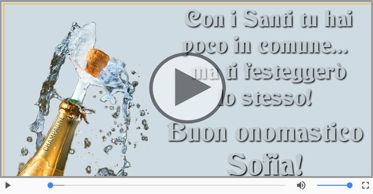 Tantissimi Auguri di Buon Onomastico Sofia!