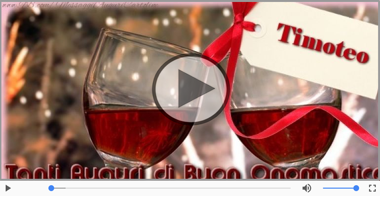 Tantissimi Auguri di Buon Onomastico Timoteo!