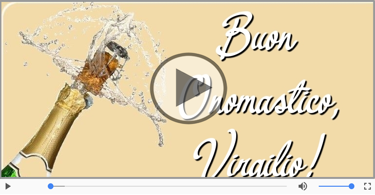 Tantissimi Auguri di Buon Onomastico Virgilio!