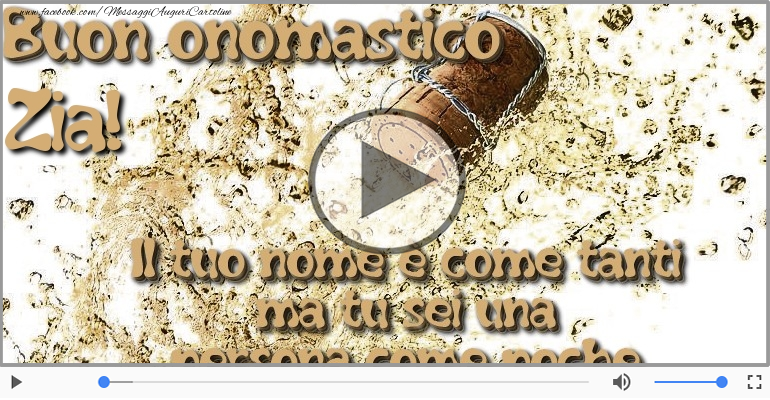 Buon Onomastico Zia!