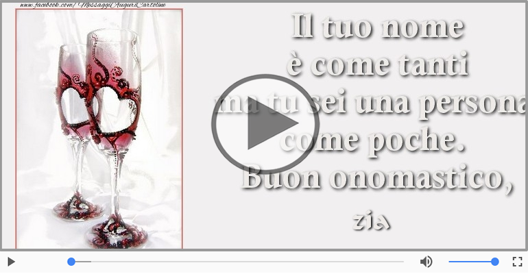 Zia, Buon Onomastico!