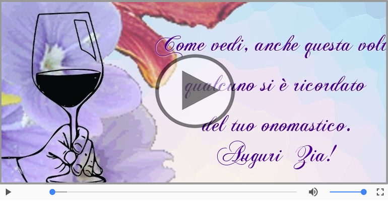 Auguri Zia! Buon Onomastico!