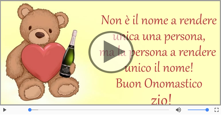 Auguri Zio! Buon Onomastico!