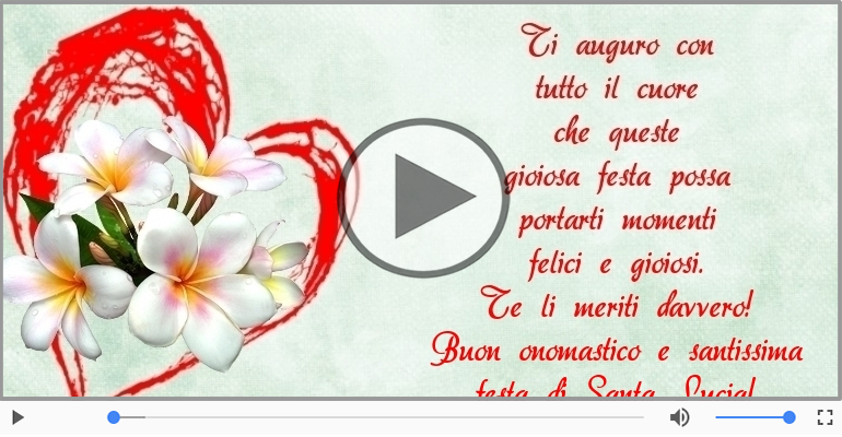 Buon onomastico e santissima festa di Santa Lucia!