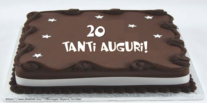 Torta 20 anni Tanti Auguri!