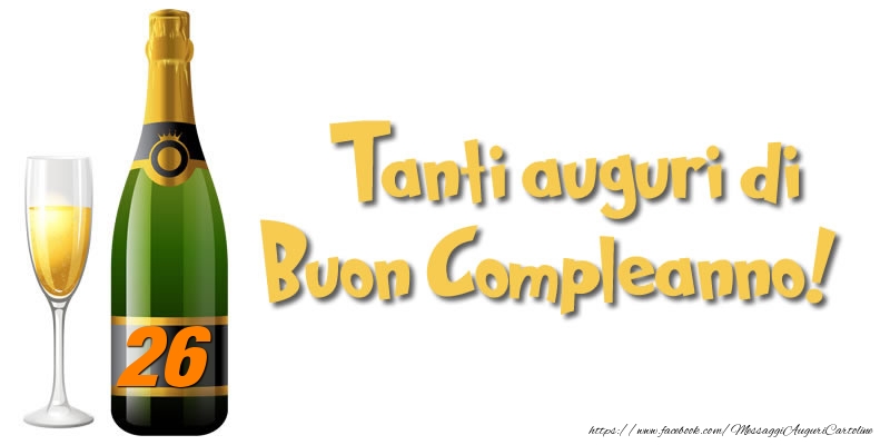 26 anni Tanti auguri di  Buon Compleanno!