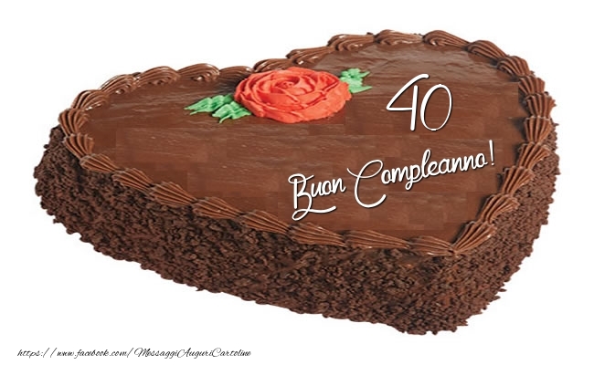 Torta Di Compleanno 40 Anni Messaggiauguricartoline Com