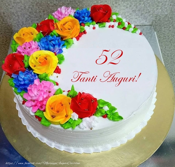 52 anni Tanti Auguri!- Torta