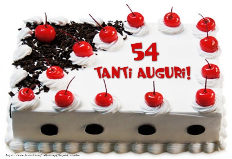 Torta 54 anni Tanti Auguri!