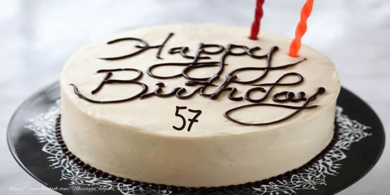 Happy Birthday 57 anni torta