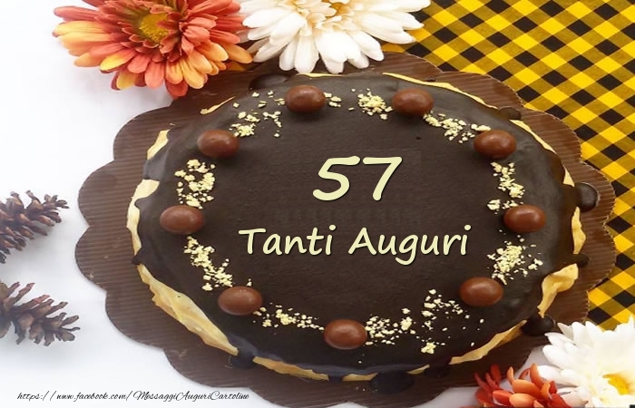 Torta Tanti Auguri 57 anni