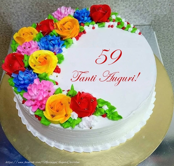 59 anni Tanti Auguri!- Torta