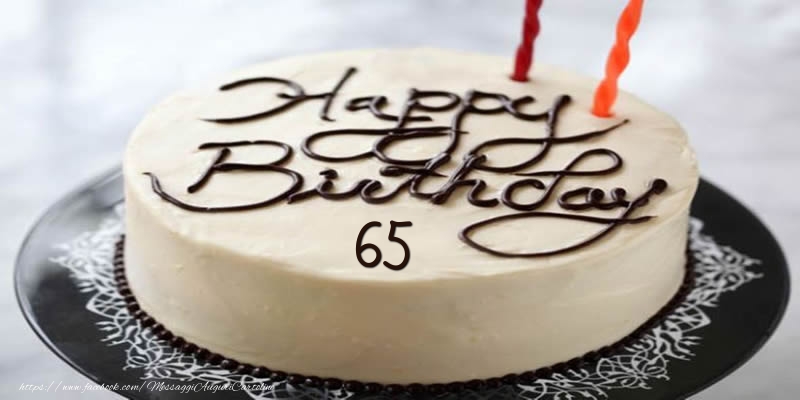 Happy Birthday 65 anni torta