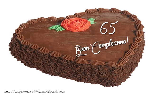 Torta di compleanno 65 anni