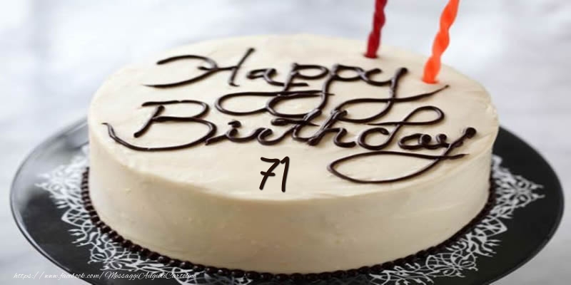 Happy Birthday 71 anni torta