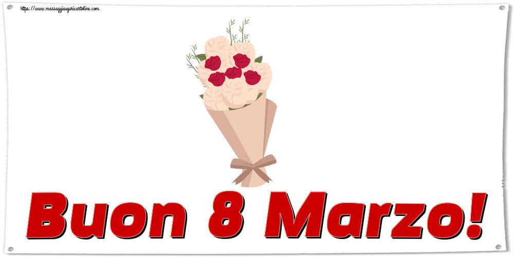 Cartoline di 8 Marzo - Buon 8 Marzo! ~ bouquet di fiori clipart - messaggiauguricartoline.com