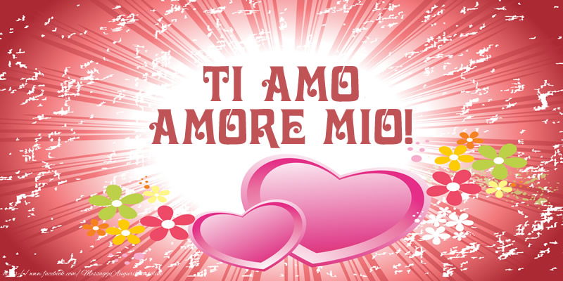 Cartoline d'amore - Ti amo amore mio! - messaggiauguricartoline.com
