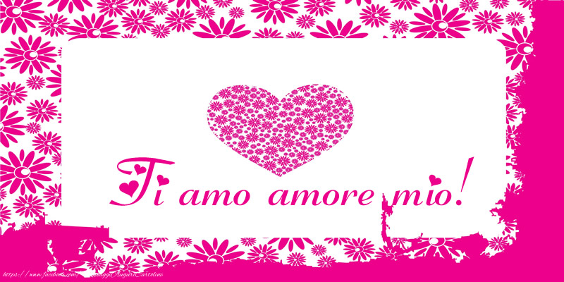 Cartoline d'amore - Ti amo amore mio! - messaggiauguricartoline.com