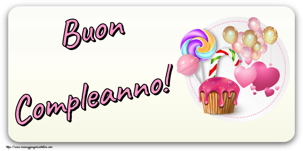 Bambini Buon Compleanno! ~ torta, candy e palloncini
