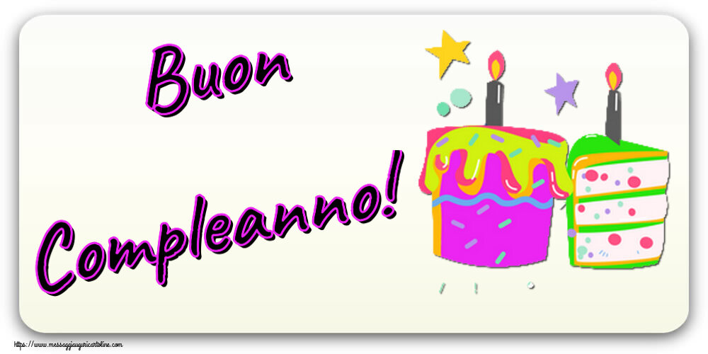 Buon Compleanno! ~ torte con candele