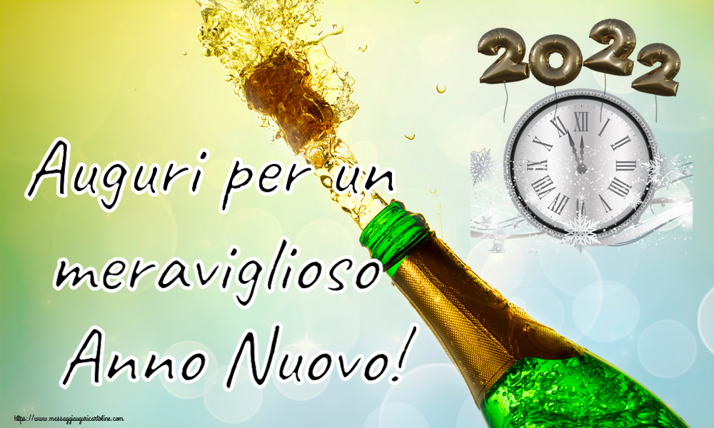 Buon Anno Auguri per un meraviglioso Anno Nuovo!