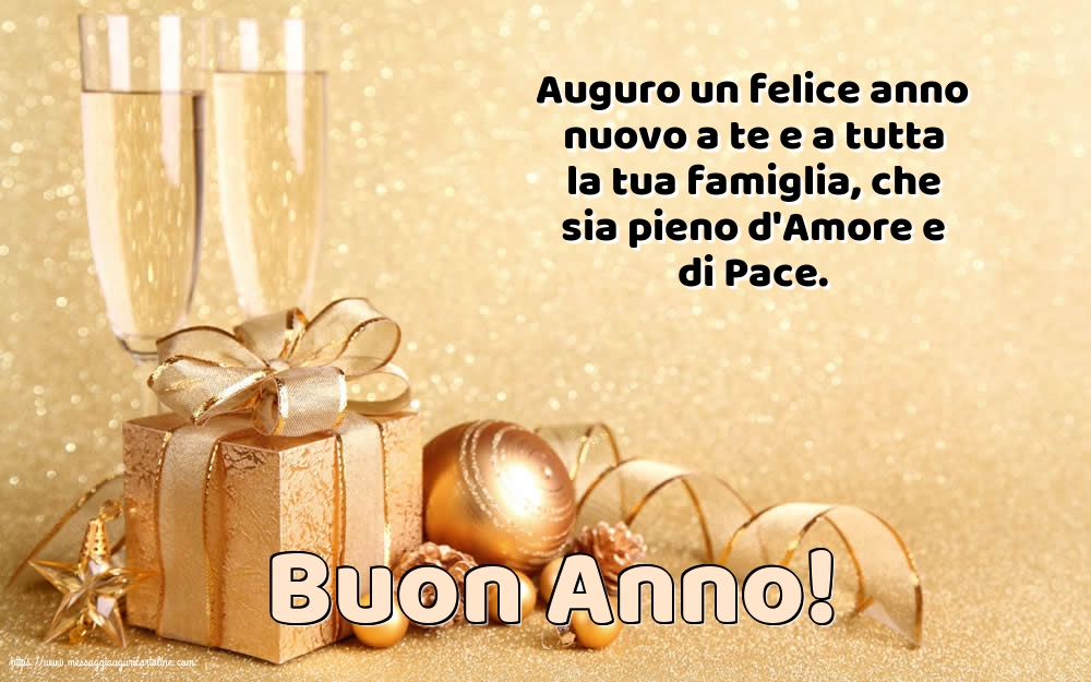 Cartoline di Buon Anno con messaggi - Buon Anno!