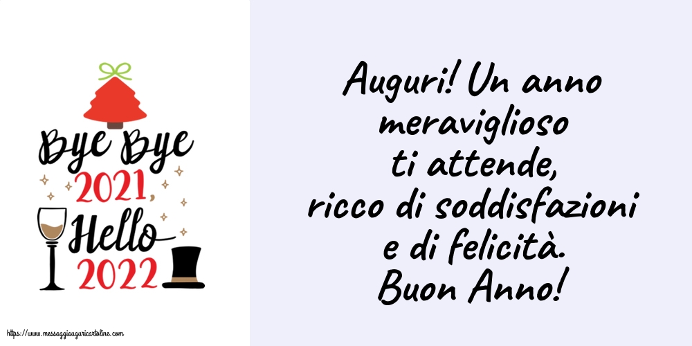 Cartoline di Buon Anno con messaggi - Buon Anno!
