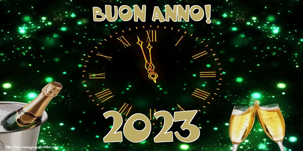 Cartoline di Buon Anno - 2023 Buon Anno! - messaggiauguricartoline.com