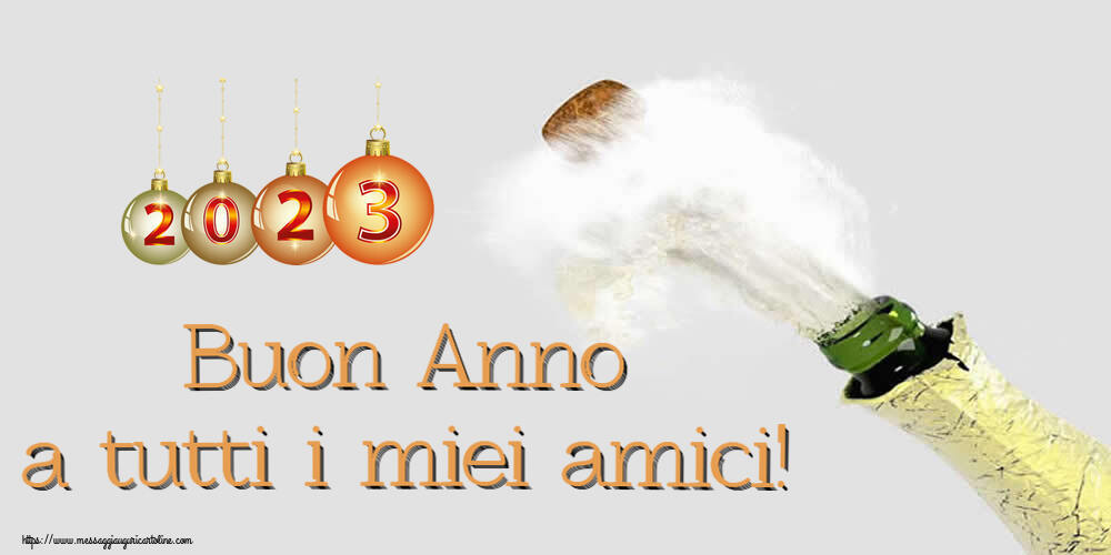 Buon Anno Buon Anno a tutti i miei amici! ~ 2023 on le palle