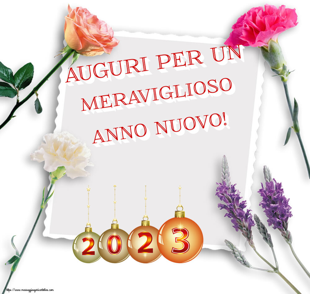 Buon Anno Auguri per un meraviglioso Anno Nuovo! ~ 2023 on le palle