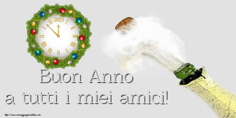 Buon Anno Buon Anno a tutti i miei amici! ~ orologio a globo