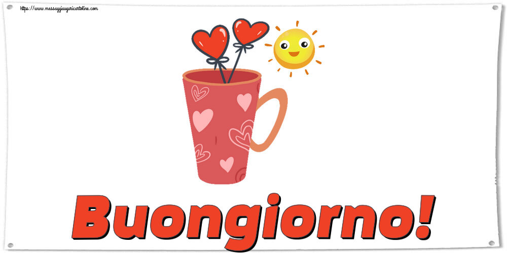 Cartoline di buongiorno - Buongiorno! ~ caffè del mattino - messaggiauguricartoline.com