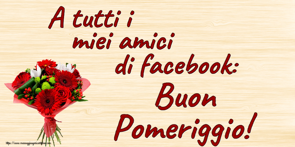 A tutti i miei amici di facebook: Buon Pomeriggio! ~ bouquet di gerbere
