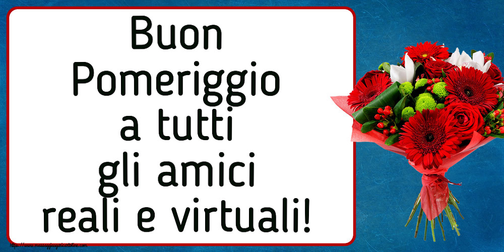 Buon Pomeriggio a tutti gli amici reali e virtuali! ~ bouquet di gerbere