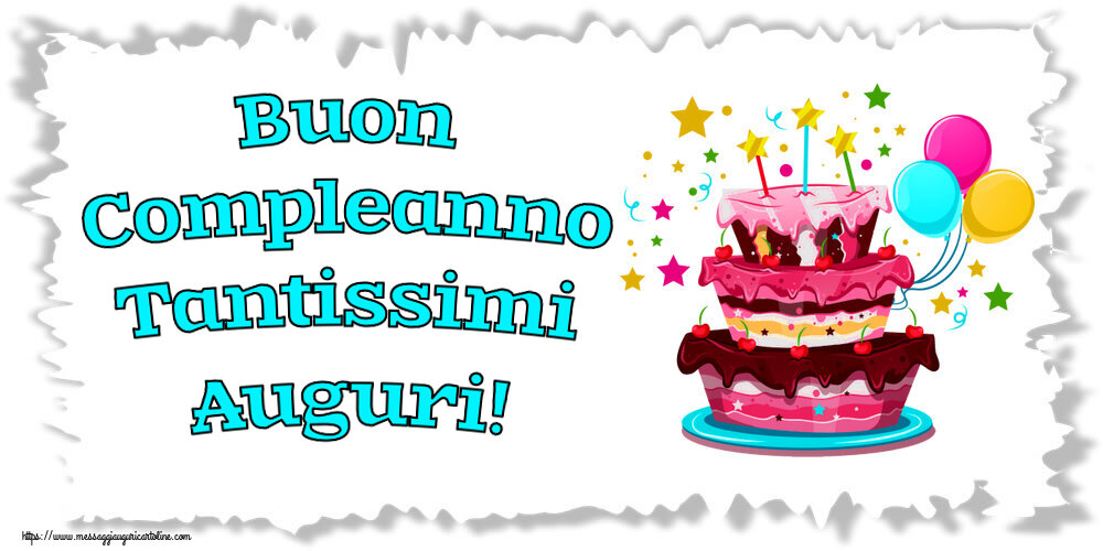 Compleanno Buon Compleanno Tantissimi Auguri! ~ torta clipart