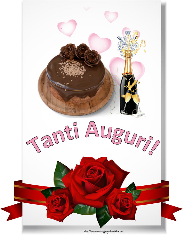 Compleanno Tanti Auguri! ~ torta al cioccolato e champagne