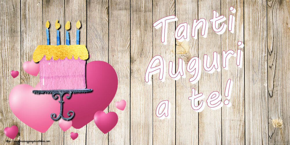 Compleanno Tanti Auguri a te! ~ torta con cuori rosa