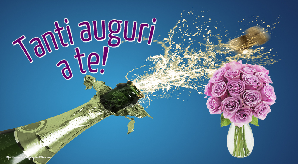 Compleanno Tanti auguri a te! ~ rose viola in vaso