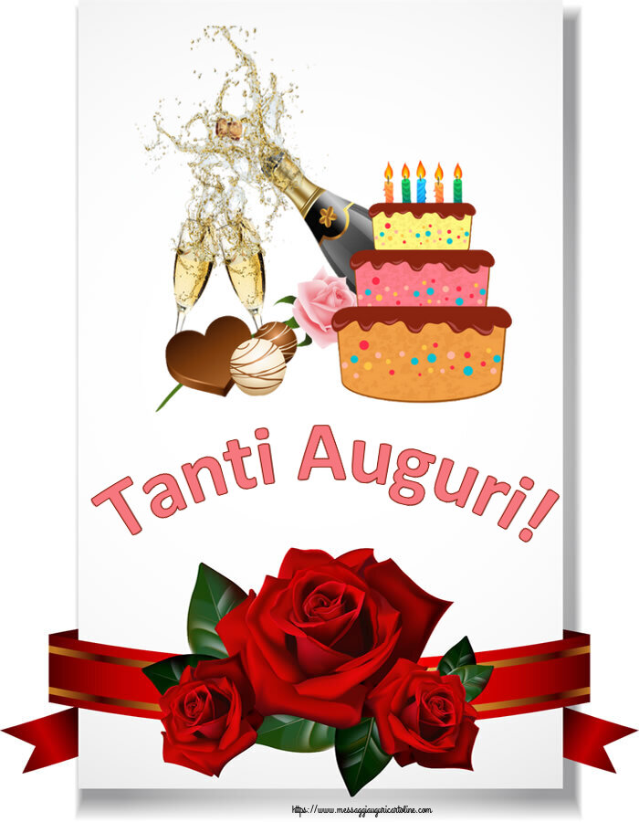Il più popolari cartoline di compleanno - Tanti Auguri!