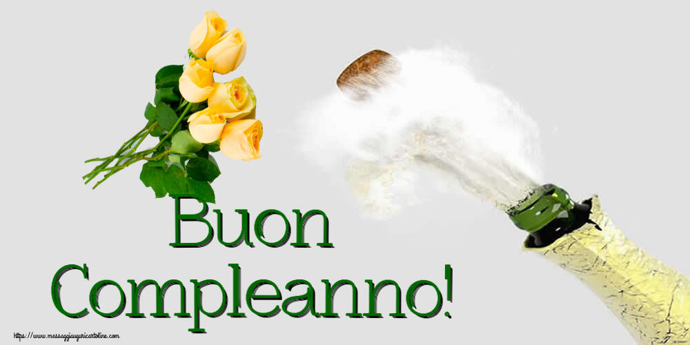 Compleanno Buon Compleanno! ~ sette rose gialle